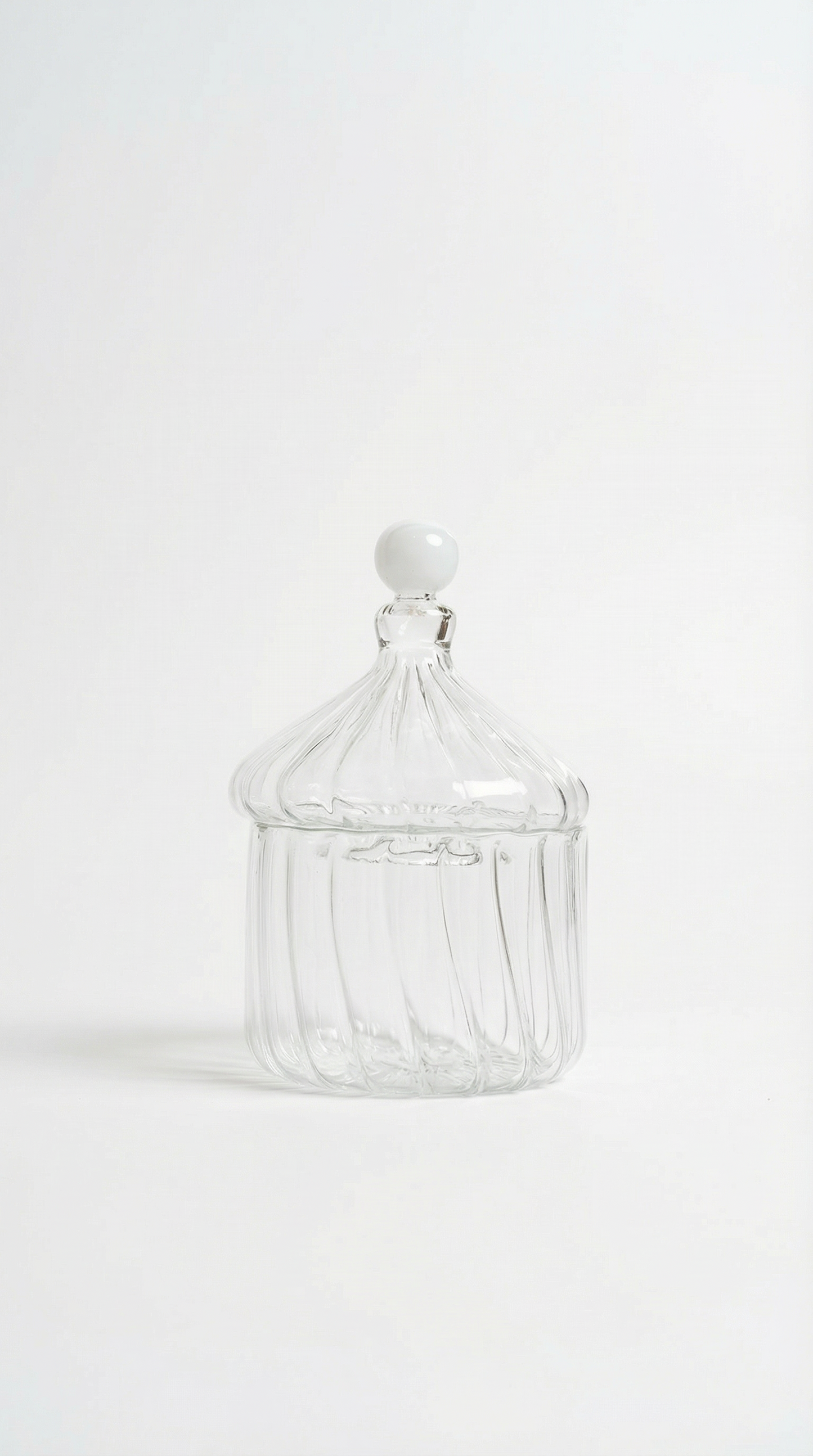 Blown Glass Sugar Bowl
