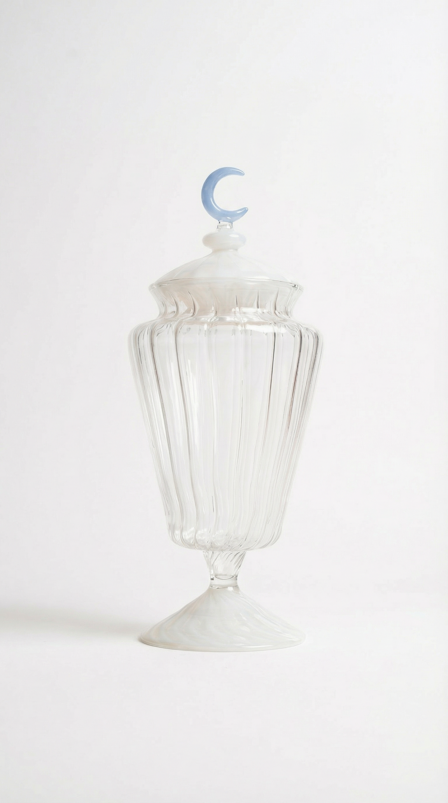 Blown Glass Sweets Fanoos, Blue Moon - Ramadan 26