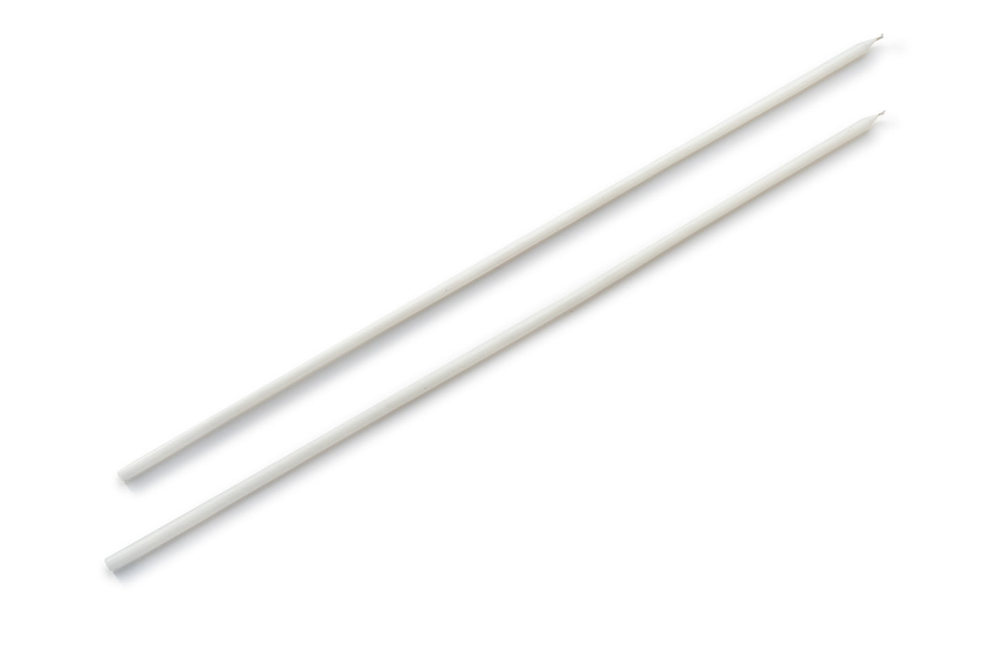 Pack of 8 Ultra-Skinny Candles White