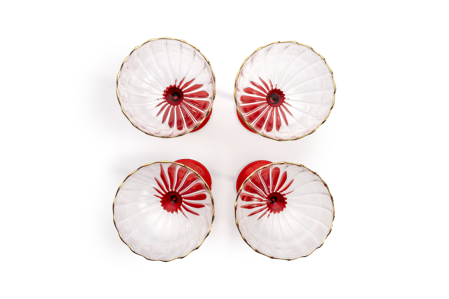 Festive Glasses "Red Icon" (Set of 4)